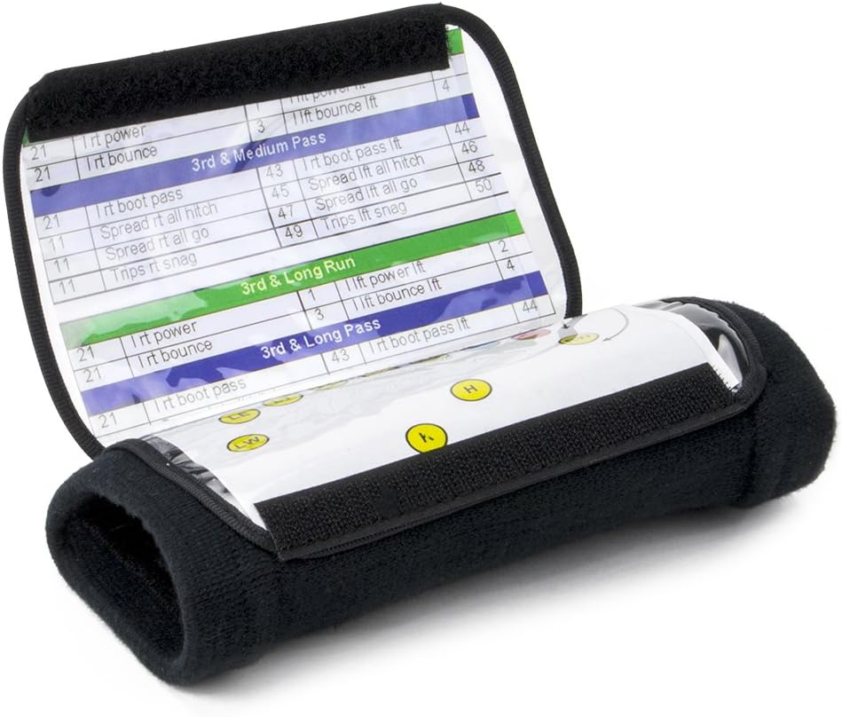 Large Size Quarterback Playbook Wristband - Great for Keeping Track of Plays!