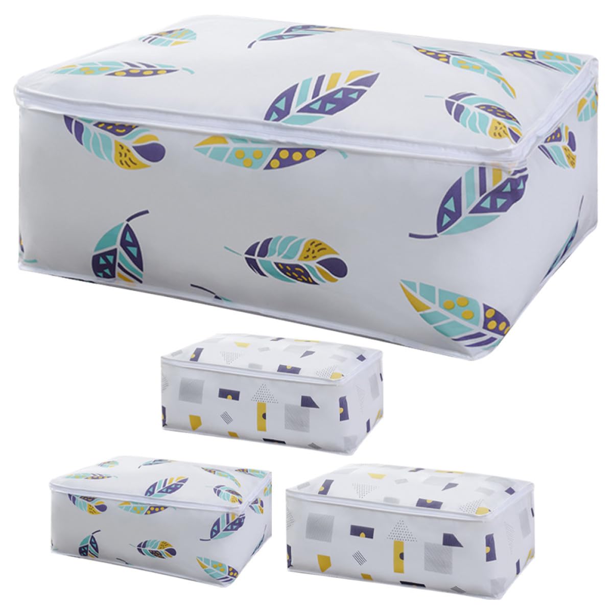 Bolsa para guardar ropa y ropa de cama en armarios con 4 unidades de PEVA de alta capacidad