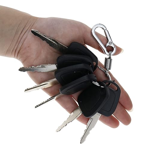 Miniatura 5 de ZTUOAUMA 6X F900 Llaves de encendido con llavero para Doosan/Daewoo Terex Bobcat Excavadora Modelo K1009605 K1009605B