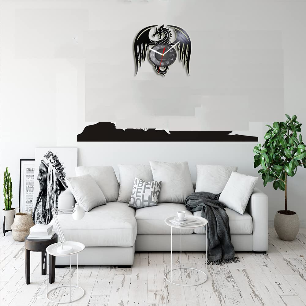 Loods 5 - Wandklok Tube Flip - Heldergeel