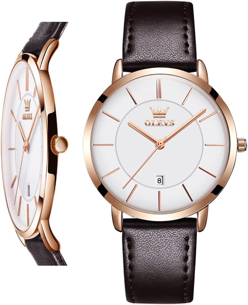 Women Watches Ultra Thin 6.5mm Minimalist Dress Fashion Leather Strap Quartz Waterproof Casual Women Wrist Watch