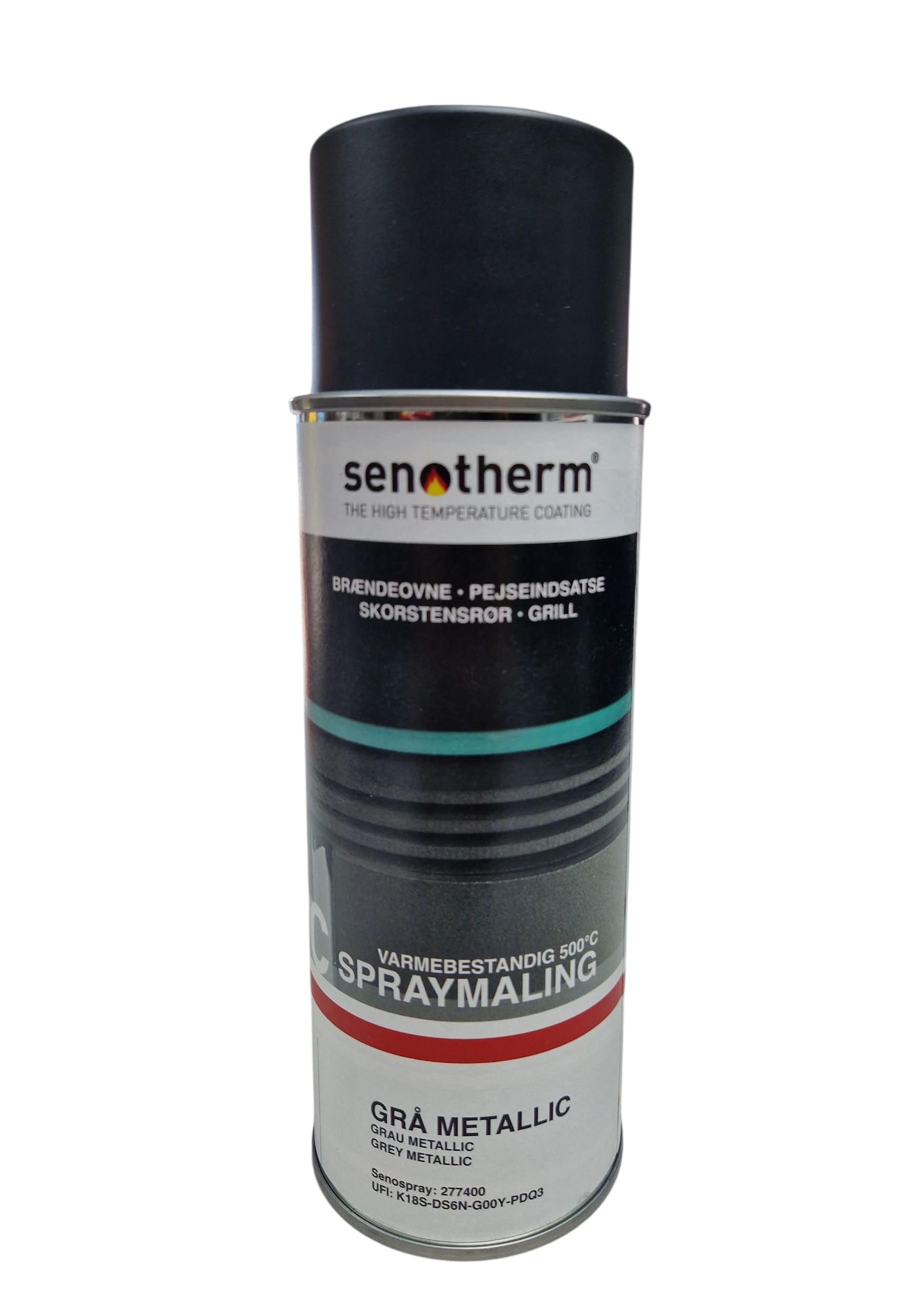 Stove Oven Spray Paint 400 ml Metallic, grey