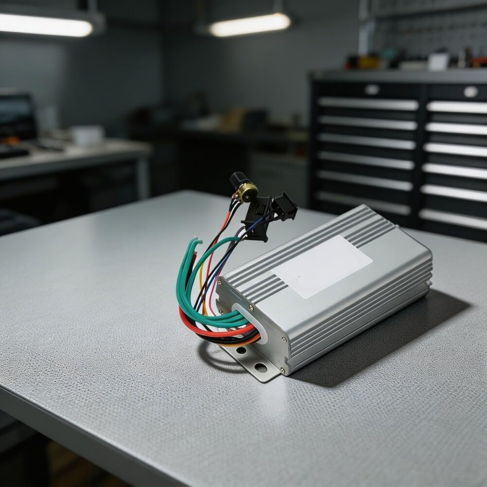 Controller motore brushless DC da 30 A, 10-55 V, regolatore trifase con display digitale, controllo bidirezionale, protezione da sovraccarico, per applicazioni industriali, argento