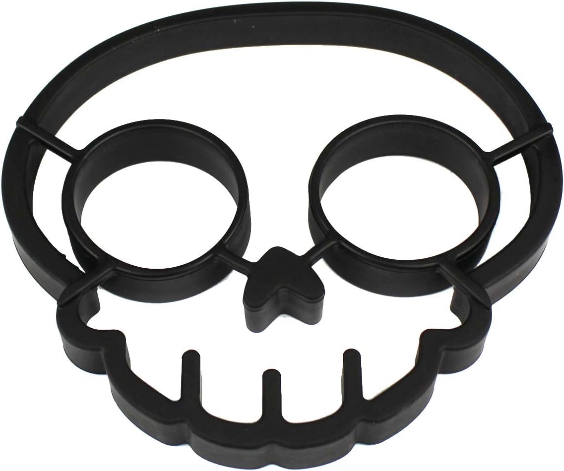 Fred FUNNY SIDE UP Egg Mould Cute Skull Shape Silicon Friends Egg Mould Cooking Tools