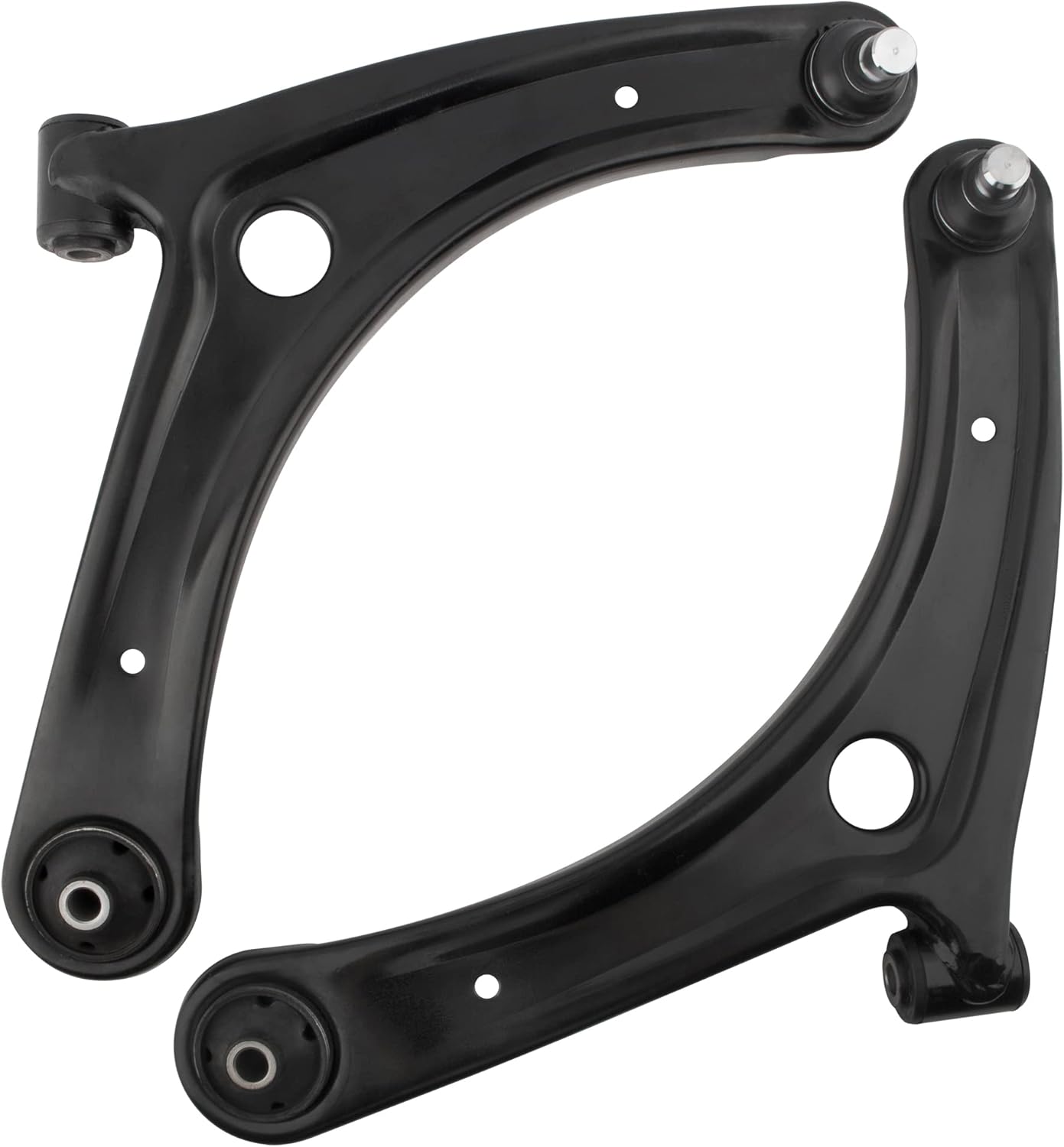 BOXI 4pcs Front Lower Control Arms w/Ball Joints Outer Tie Rod Ends for Dodge Caliber 2007-2012 / for Jeep Compass 2007-2017 (2017: US Built Models) / Patriot 2007-2017 | K620066 K620065 ES800408