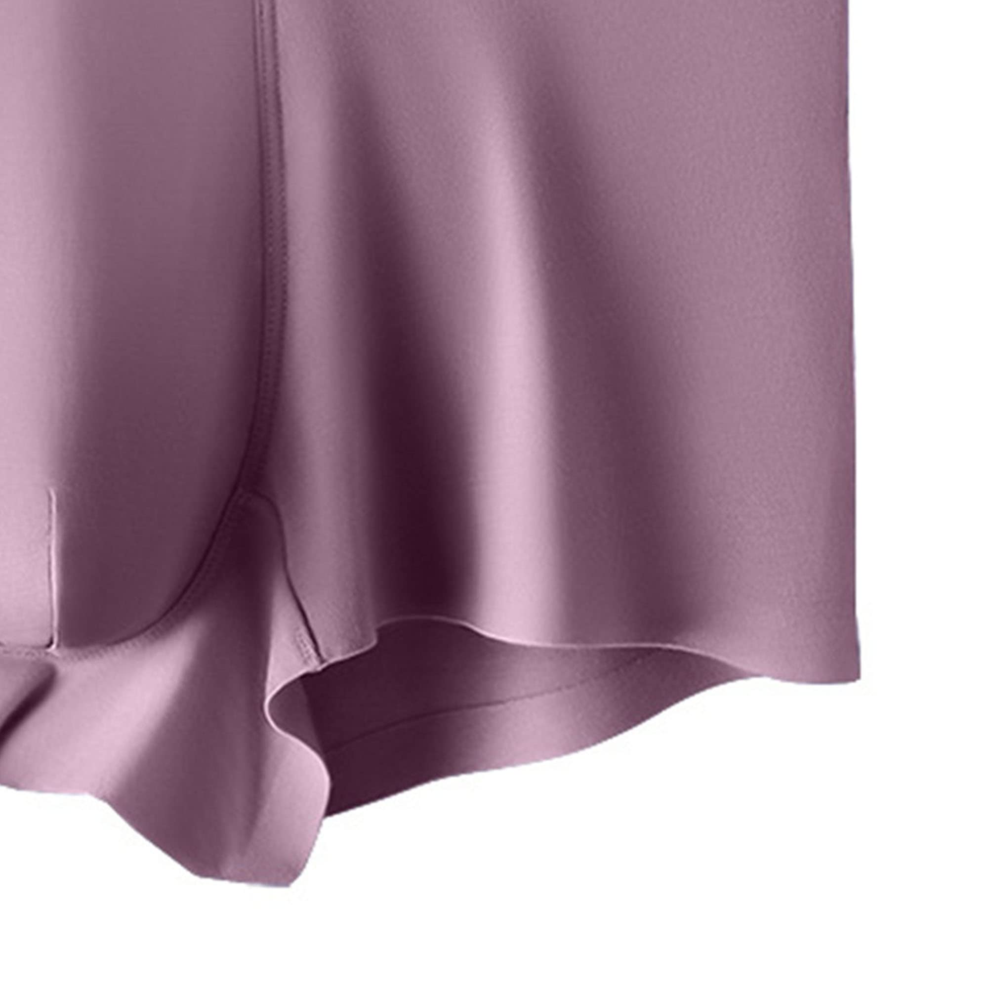 JEShifangjiusu - Calzoncillos tipo bóxer para hombre, seda de hielo, algodón, sin costuras, ropa interior sexy, transparente, paquete de 5