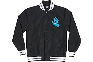 Santa Cruz Men's Stadium Jacket Screaming Hand Skate Jacket