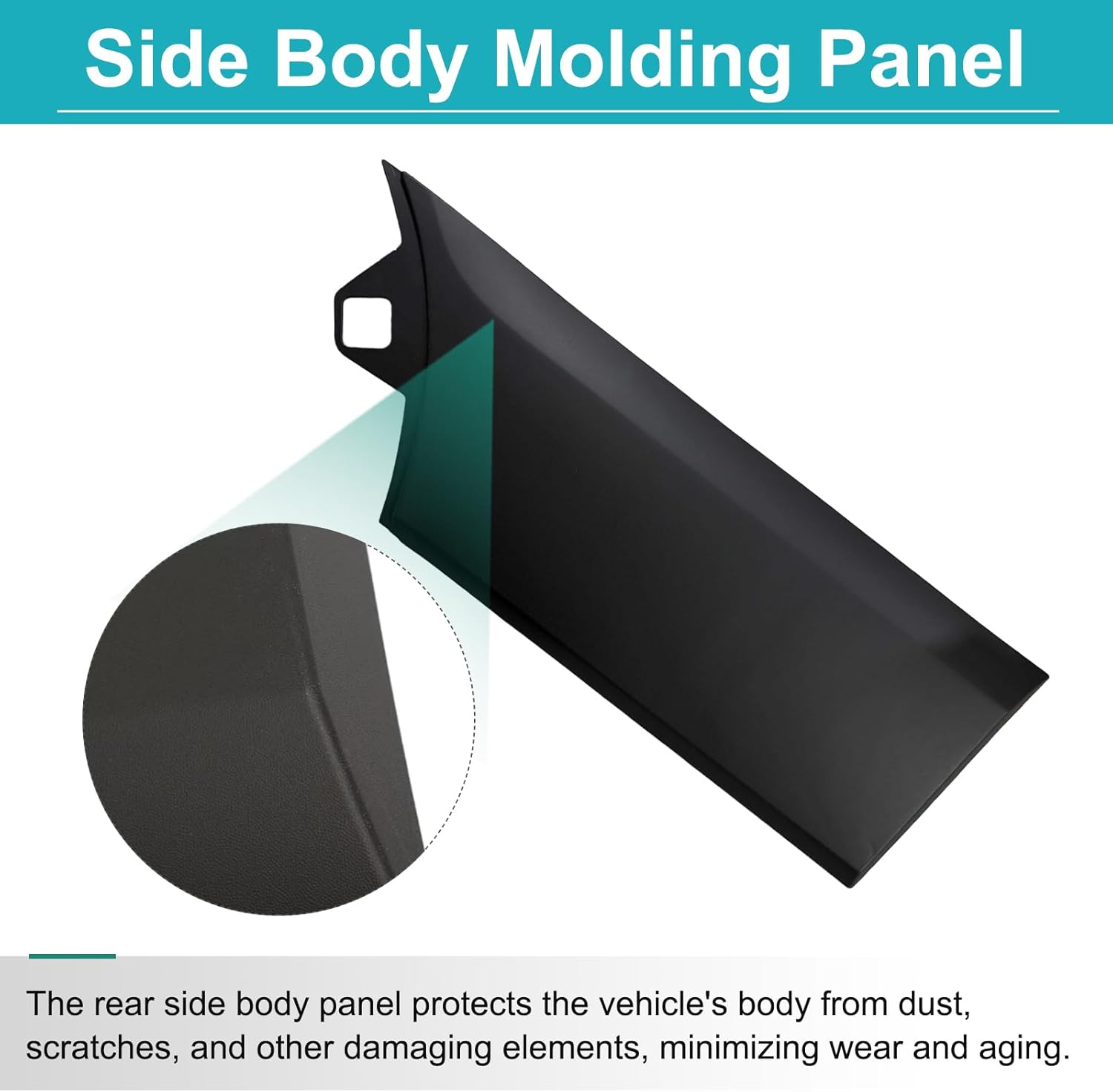 Rear Wheel Trim Molding Side Body Lower Panel Plastic Cover Fits for Ford Transit 150 250 350 350HD 148WB and 148WB EXT Single Rear Wheel 2015 2016 2017 2018 2019 2020 2021 2022 2023 2024 (Right Side)