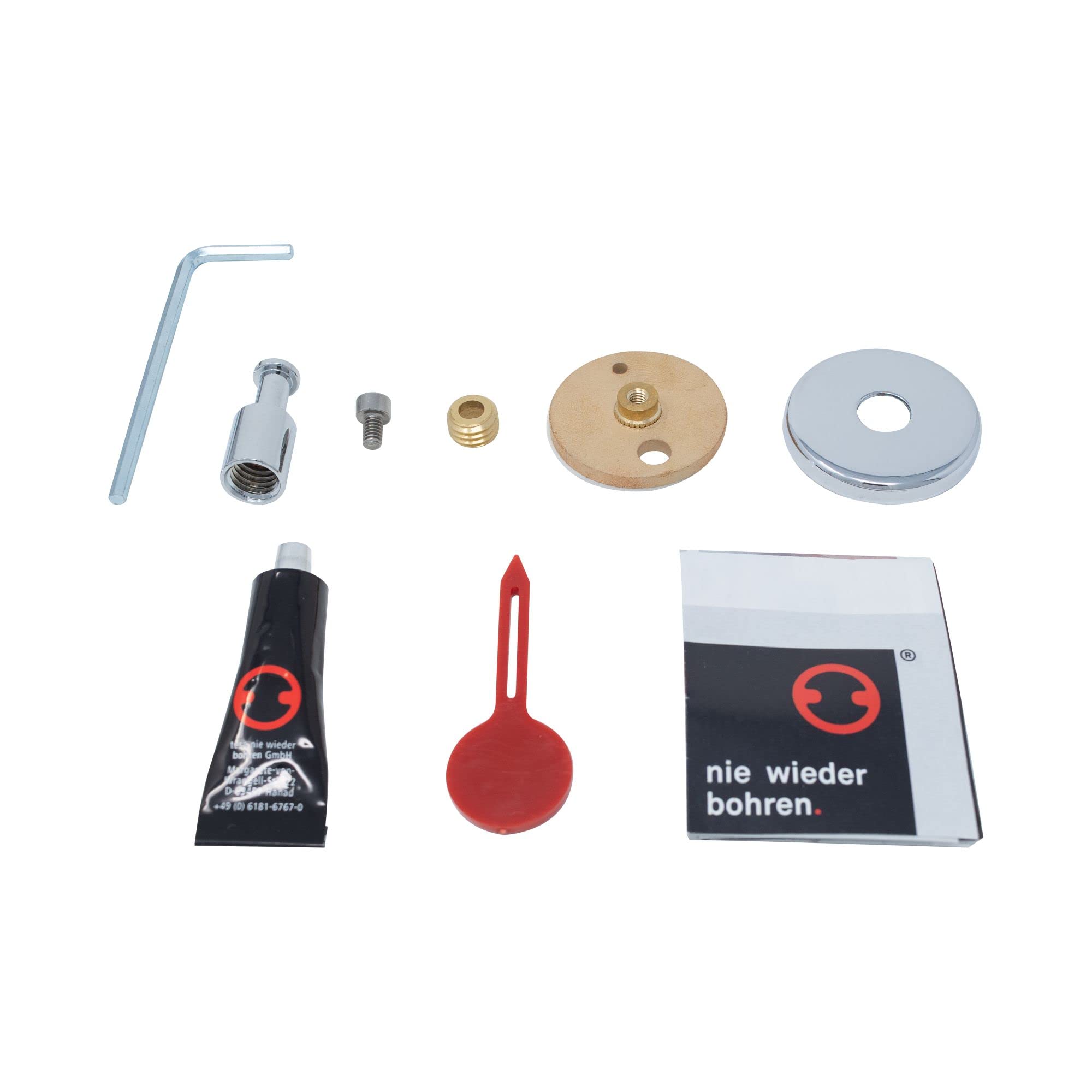 Raclette De Douche Schulte En Laiton Chromé 27,5 Cm - Fixation Sans Perçage, Pour Vitres Et Carrelage