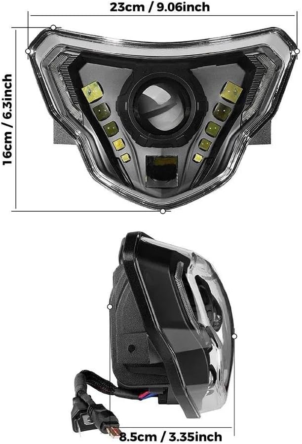 に適合する G310GS G310R F900GS 用 LED ヘッドライト DRL付き バイク用ヘッドランプアセンブリ