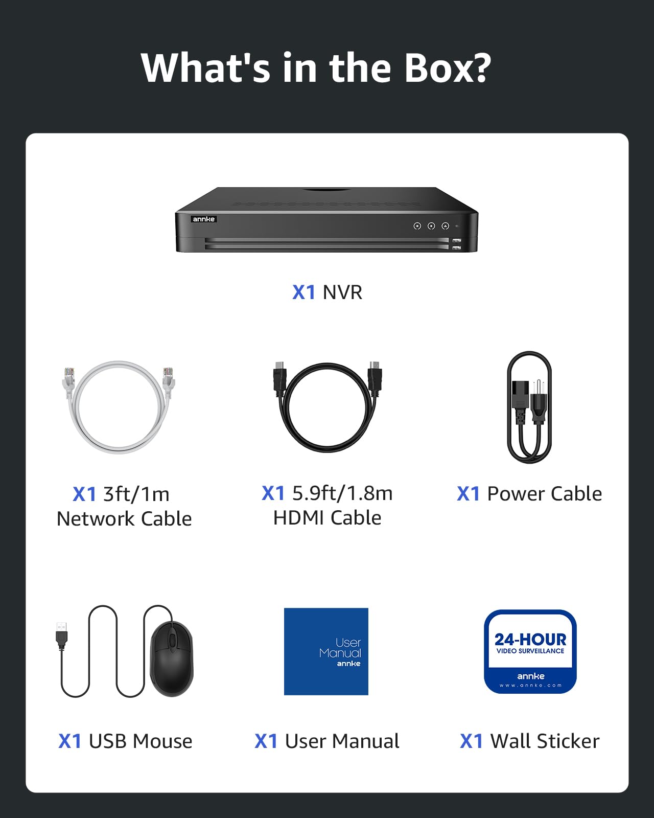 ANNKE Videoregistratore di rete 32CH 12MP senza porta PoE, H.265+ 32 canali NVR con rilevamento di movimento AI, compatibile con telecamere IP PoE ANNKE 12MP/8MP/5MP/4MP per sorveglianza domestica e