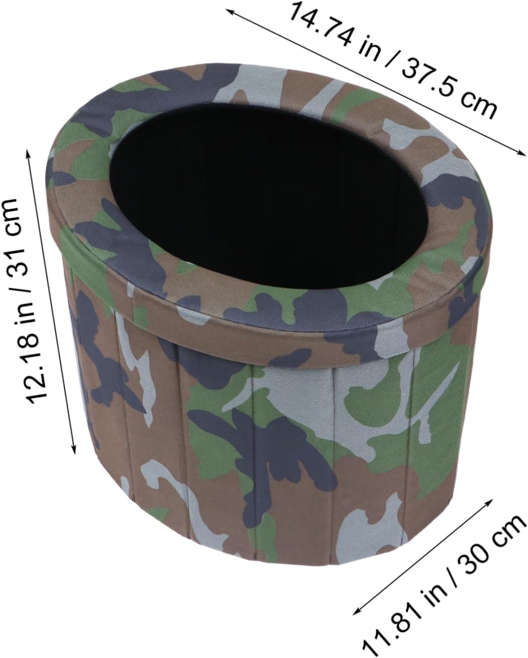POPETPOP Portable Folding Toilet for Adults Compact Outdoor Travel Potty Lightweight Durable Eco-Friendly Design Easy to Carry and Store for Camping Road Trips and Emergencies