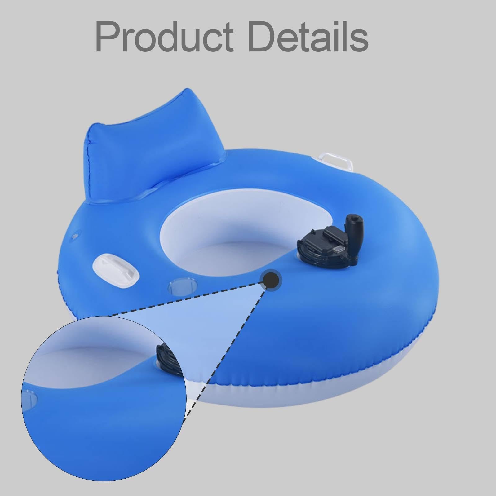 Fauteuil Flottant électrique Gonflable avec hélice pour Piscine, idéal pour Hommes et Femmes, Parfait pour la Plage, Les fêtes et Les
