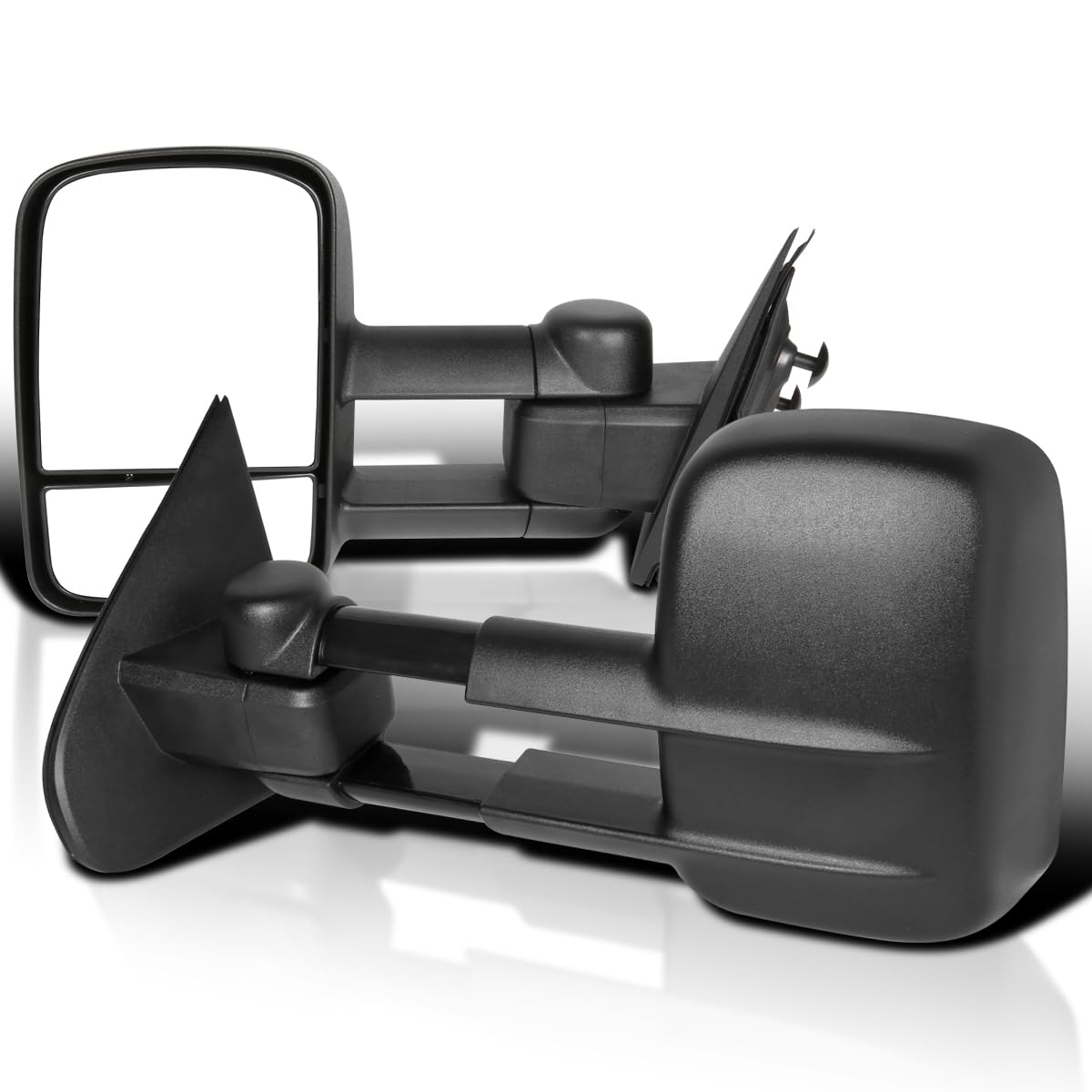 Spec-D Tuning Manual Extend Towing Side Mirrors Compatible with 2014-2018 Chevrolet Chevy Silverado GMC Sierra Left + Right Pair