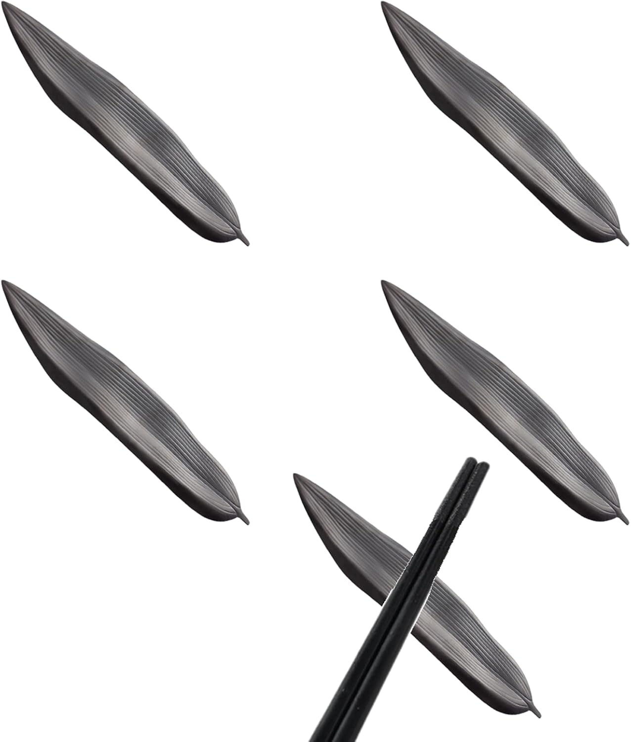 Chopstick Rest Chopsticks Holders Stainless Steel Leaves Stand Spoon for Home Kitchen Restaurant Party Use