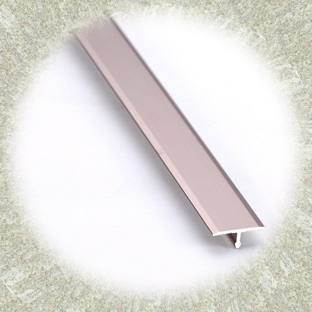 CIOINTNFCG Aluminum T Molding Floor Transition Strip Cuttable Floor Divider Strip Wood To Tile Gap Connecting Strips 3ft Flooring Cover Strips