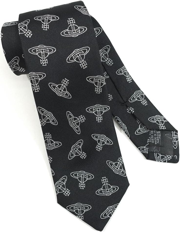 美品 タイユアタイ ネクタイ シルク 小紋柄 パターン モノトーン グレー 美品 タイユアタイ ネクタイ シルク 小紋柄 パターン モノトーン