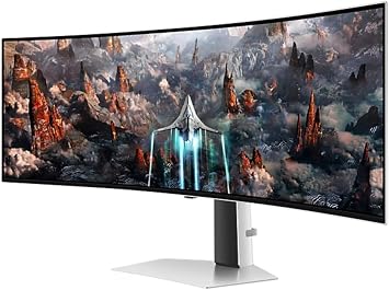 Samsung S49CG932SC+49 inch 32:9 Dual 2K Curved + OLED Panel + 240HZ+0.03ms GTG + Compatible with G-sync/Freesync Dual Support + HDR400+1800R+99%DCI-P3 Color Gamut Cover+E-Sport Atmosphere