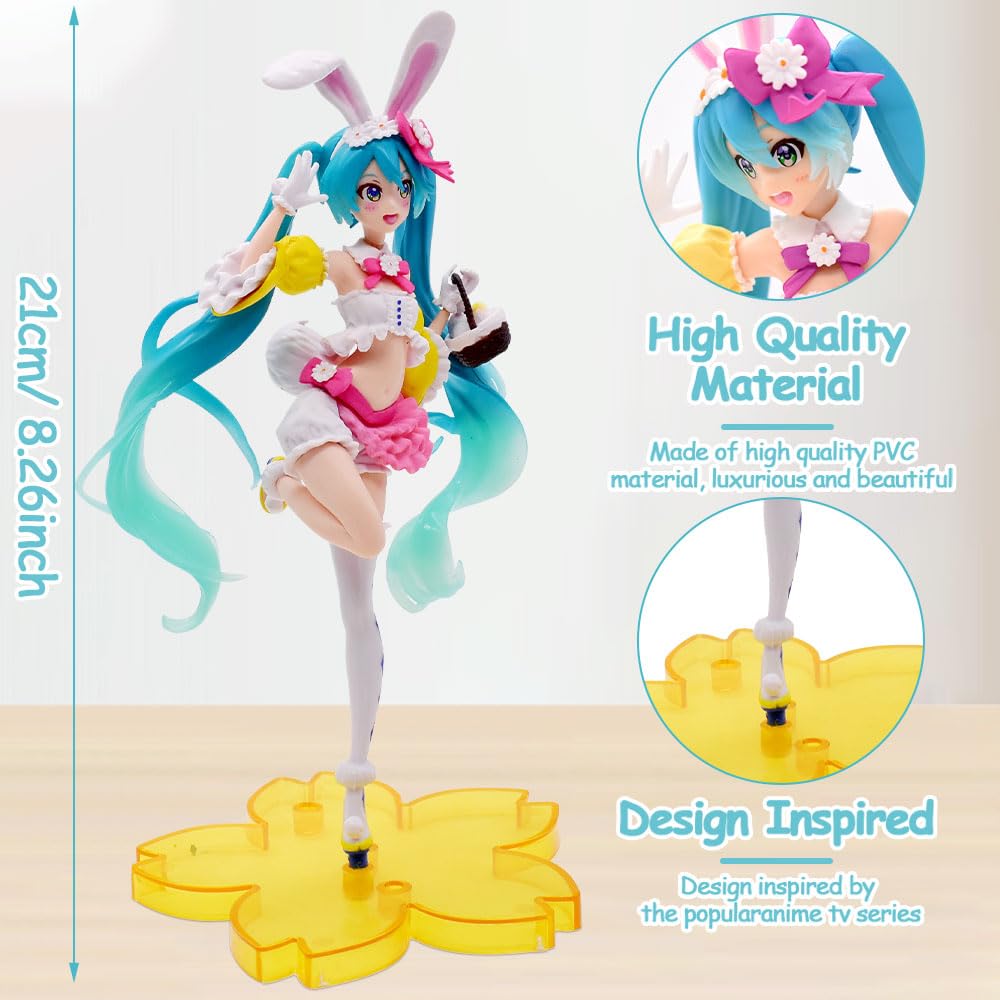 OZXVXZO Figurine Hatsune Miku 20cm - Statuette Anime Collection Voiture Et Bureau