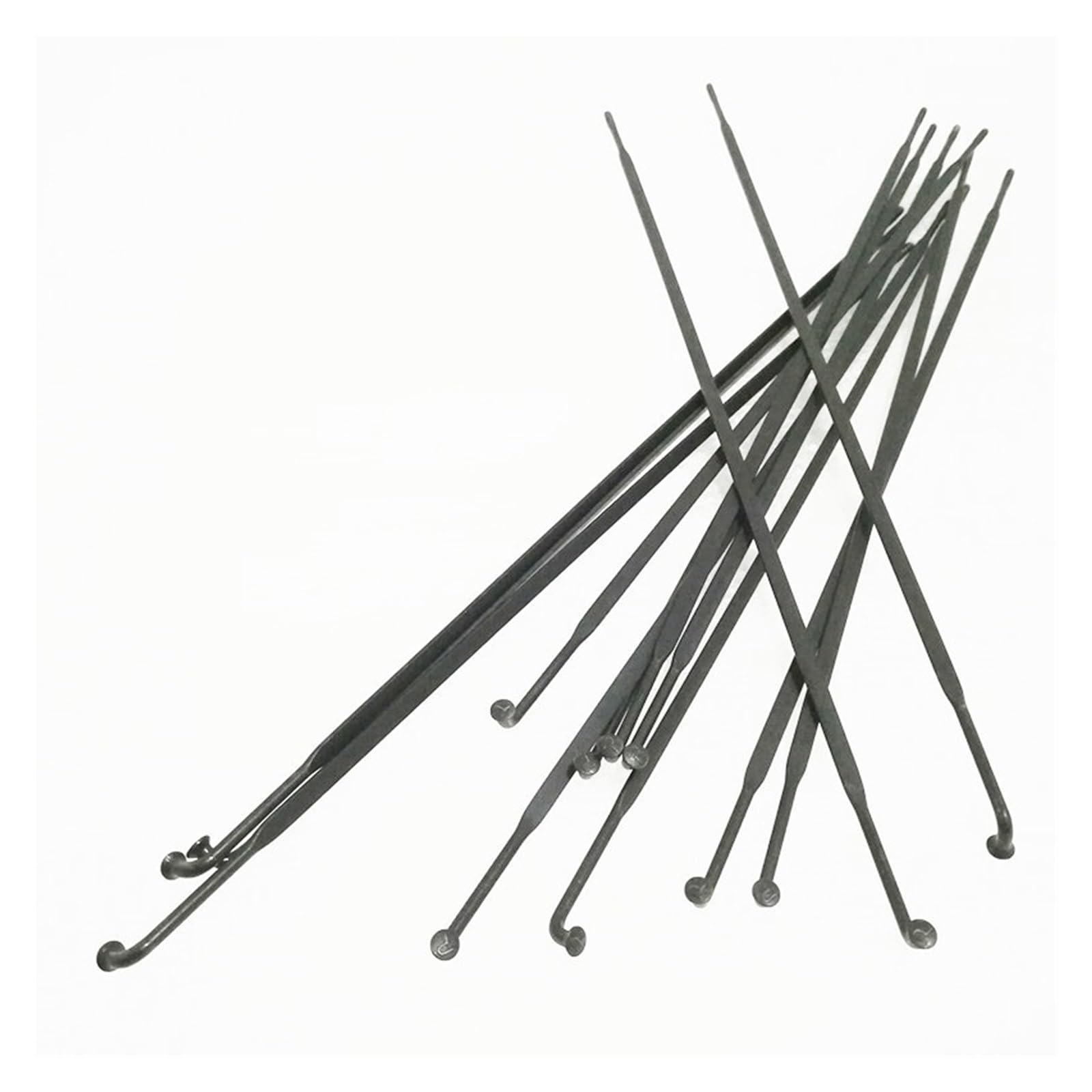 Rayons de vélo noirs 262mm en acier haute précision pour roues carbone route