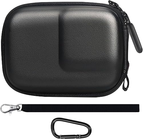 Hardshell Carrying Case for DJI Osmo Action 5 Pro/Action 4/Action 3, GoPro Hero 13, Insta360 Ace Pro, Portable Travel Storage Bag with Carabiner, Black