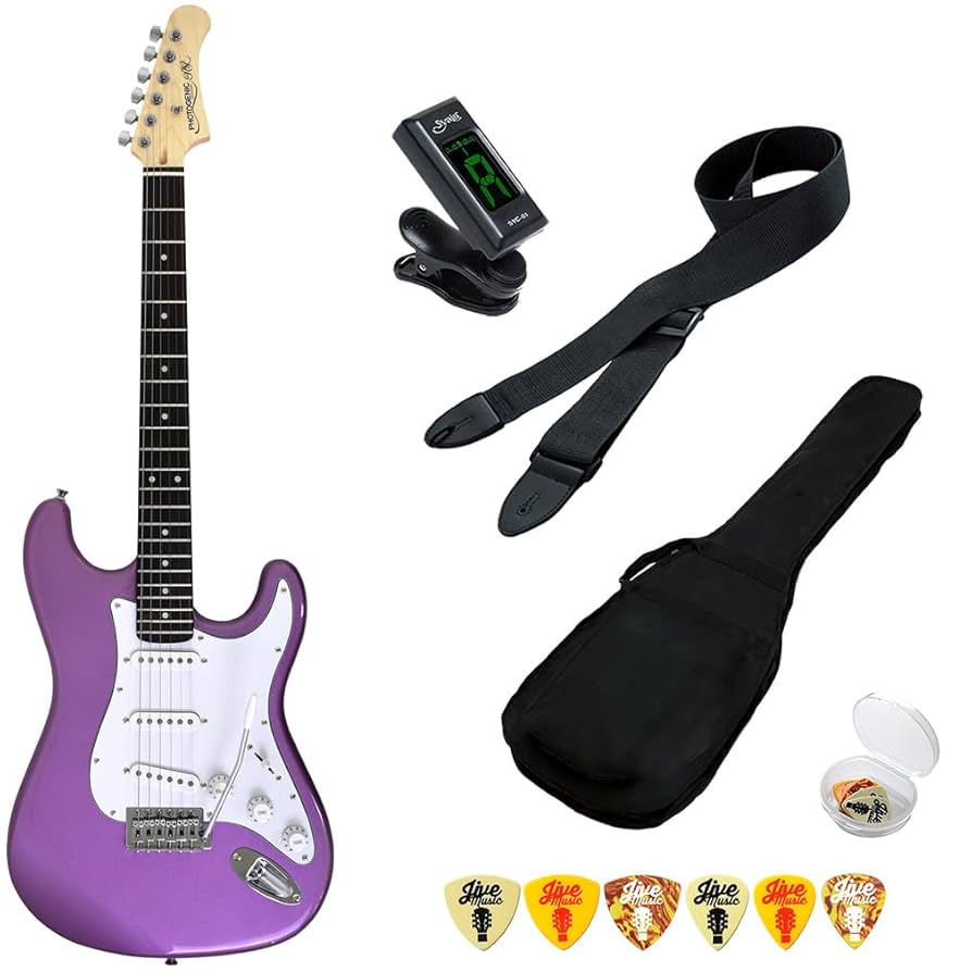 エレキギター　6点セット Amazon | エレキギター 初心者セット 6点 PhotoGenic ST180 BGD