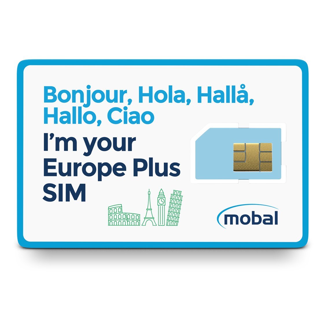 Mobal Europe Plus SIM Card Includes 7GB of Fast 4G Data, Excellent Coverage Throughout Europe