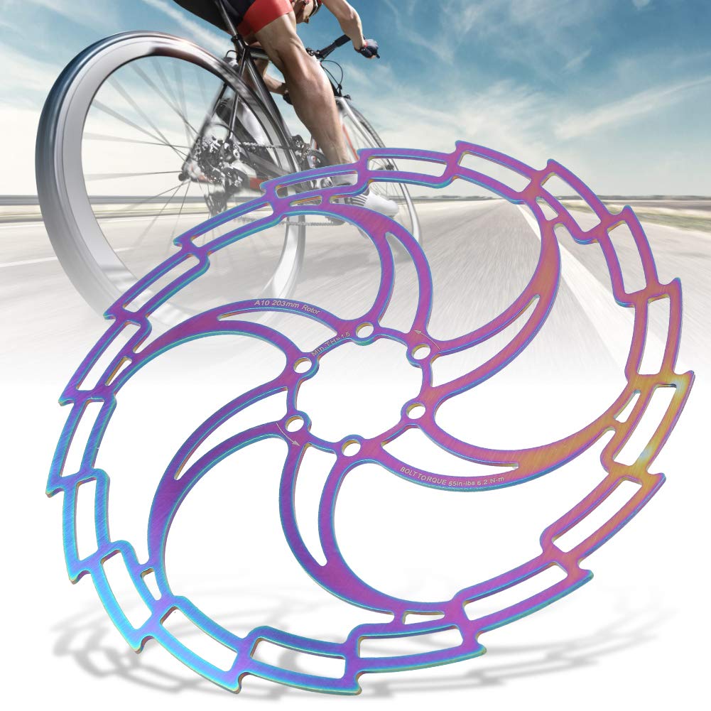 Stainless Steel Bike Brake Disc Rotor 160MM 180MM 203MM Road Bike Mountain Bike BMX Steel Aluminum Brake Disc Bike Disc (203MM)