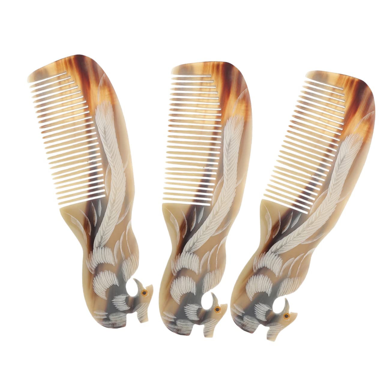 MAGICLULU 9piezas Peine Natural De Peines Desenredantes Portátiles Para Hombres y Mujeres Para Cabello Rizado y Lacio Accesorio De De Alta Durabilidad