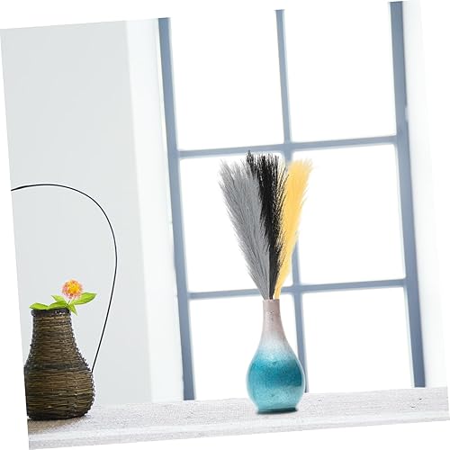 Miniatura 6 de Artibetter 12 piezas de decoración de caña, ramas de hierba, flores artificiales falsas de hierba de pampas, plantas de casa para interiores,