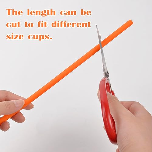 Miniatura 4 de Pajitas de repuesto reutilizables para vaso Stanley Cup de 40 onzas, popote de silicona extra largo para accesorios Stanley, juego de popotes rectos