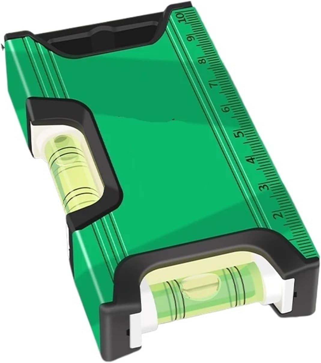 1pc High Precision Level Ruler,Multi-function Magnetic Level Ruler,Aluminum Structure Spirit Bubble Level Gauge(Double bubble 155mm)