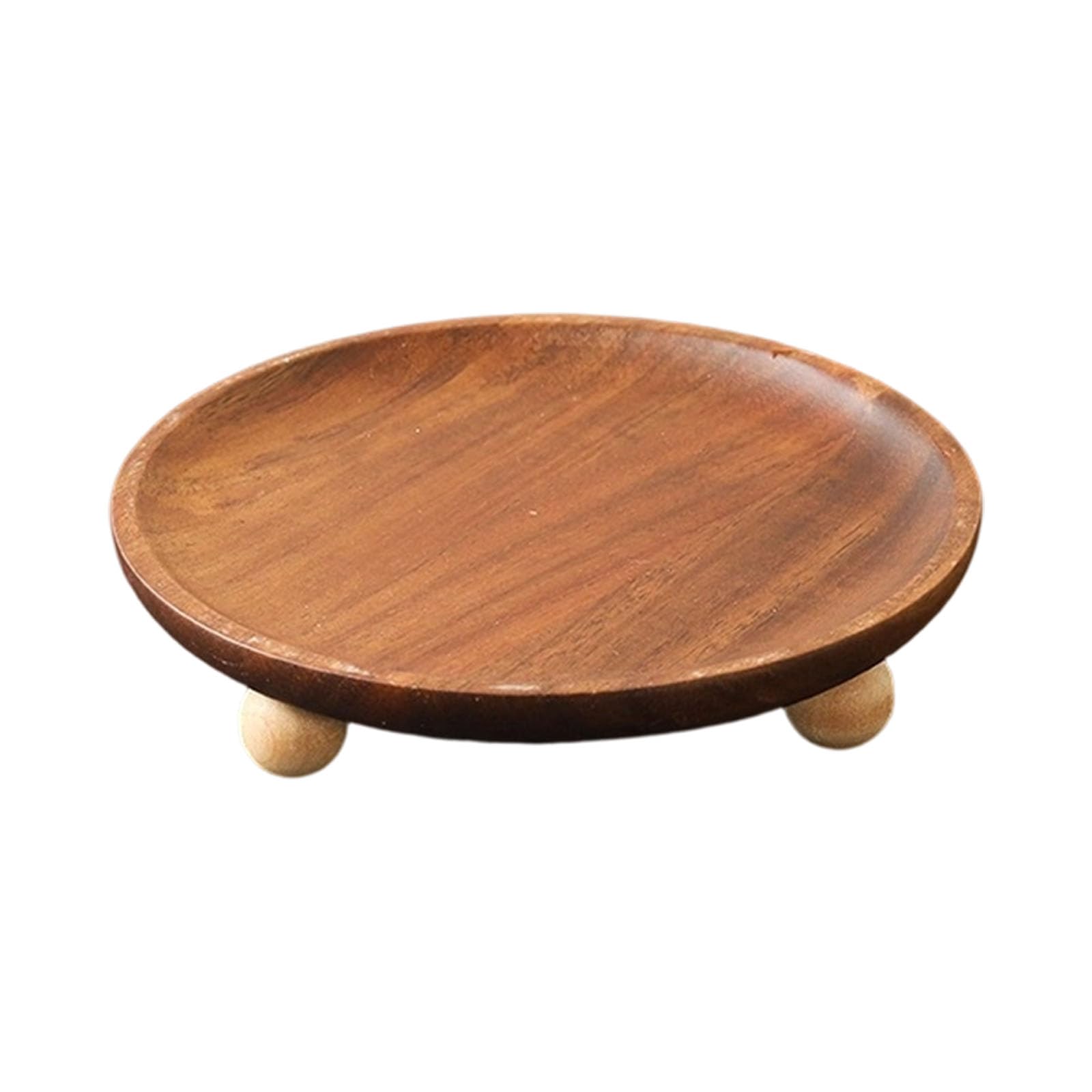 Sturdy Wood High Foot Decorative Tray Multipurpose Organizers Rural Wooden Serving for Home and Offices Essential Decorative Wooden