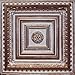 Brilliance Bronze/White (24x24 PVC 20 mil) Ceiling Tile - Drop in Grid or Staple/Glue Application