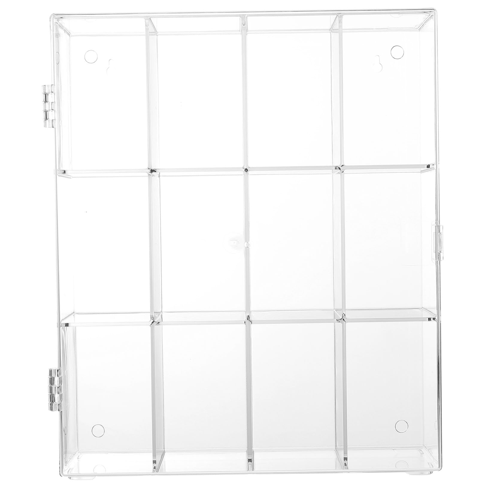 Scatola Espositore Acrilico 12 Scomparti per Modelli e Giocattoli, Contenitore Multifunzione Elegante e Salvaspazio per Esposizione da Scrivania