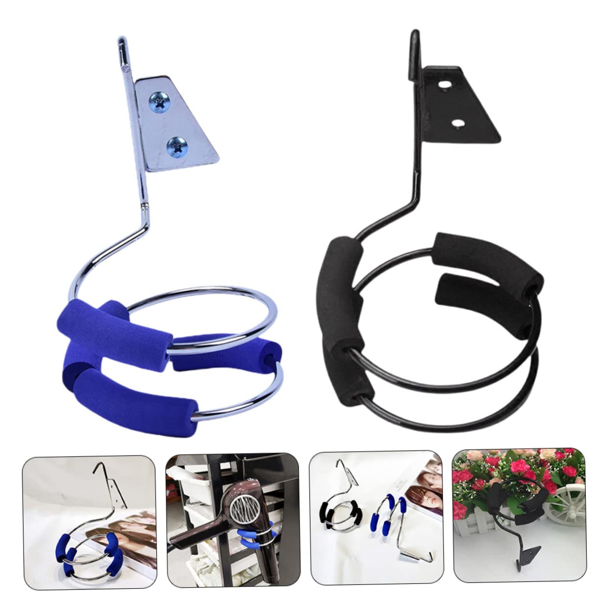 4 Sätze Haartrocknerhalter Lockenwickler Haartrockner Für Lockiges Haar Wand Haarfönhalter Haartrocknerring Organizer Haartrockner Aufbewahrungsring 2 Stück * 4