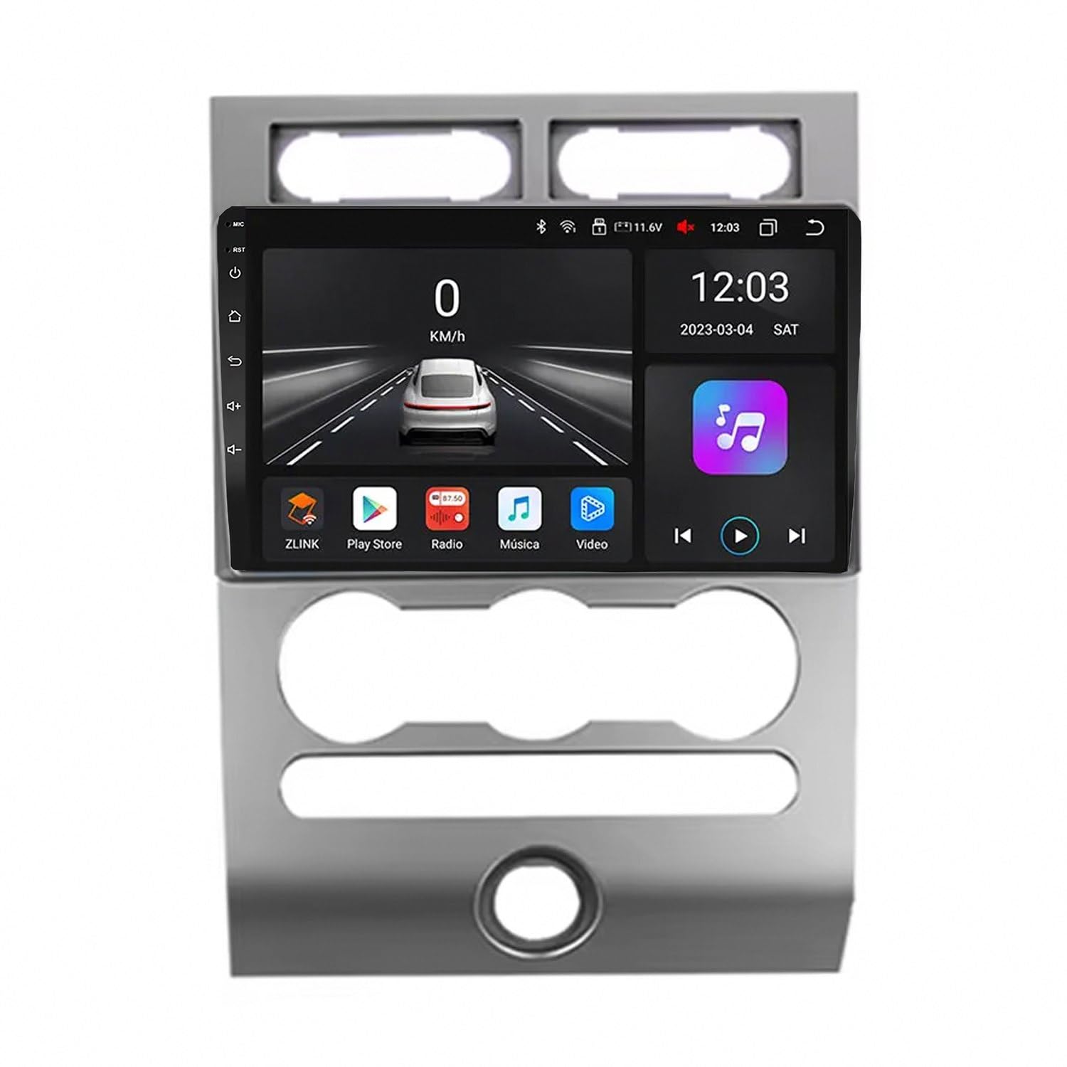 Schermo Auto con Carplay Wireless e Android Auto per Citroen C4 2 B7 2004-2009 Car Radio con Wifi, Gps Navi, Schermo Bluetooth, with Mirror, 4 Nucleo 2G+32G