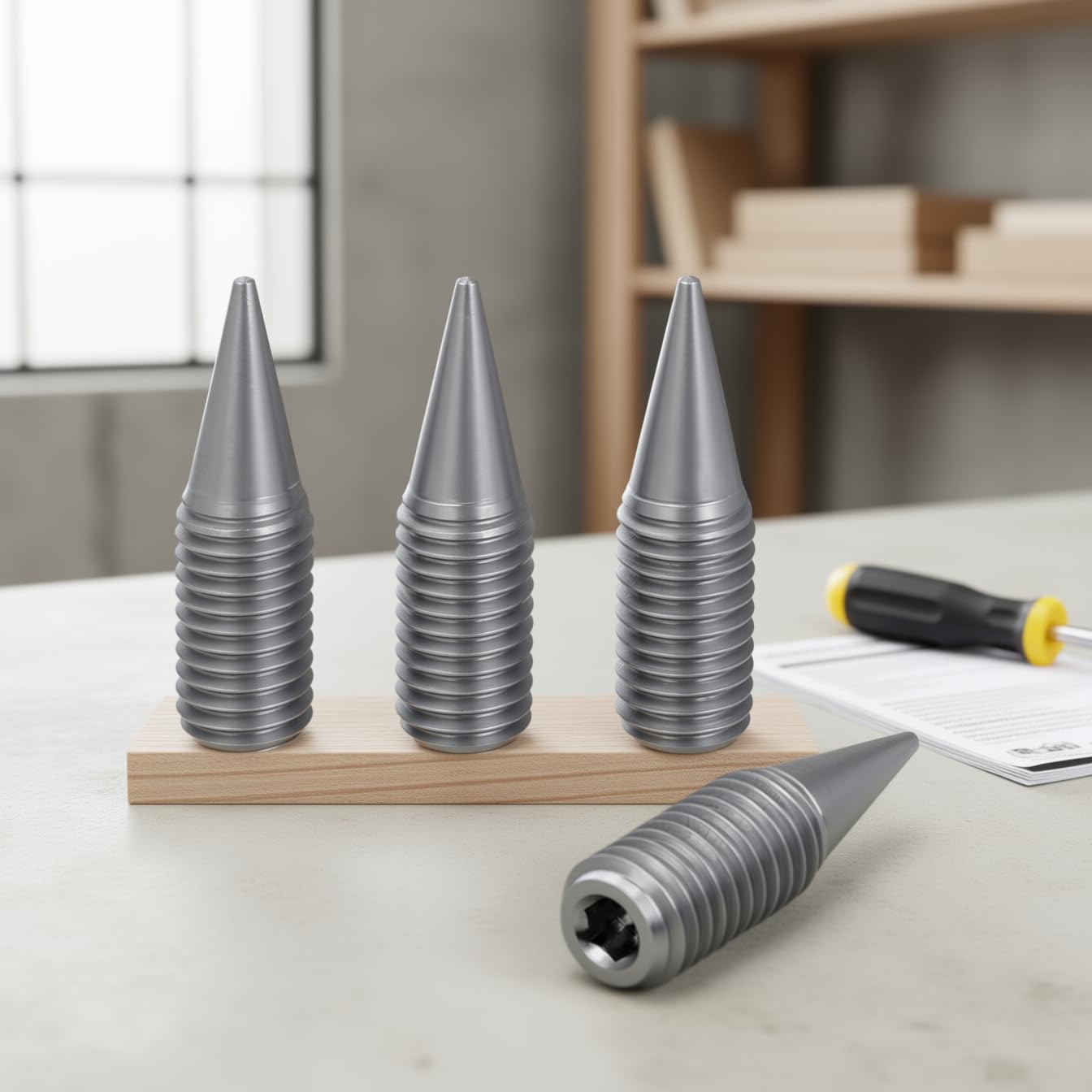 PrecisionGeek M10 L-35 Acciaio Inossidabile Spike Cono absorber altoparlanti vite Presa esagonale 4pz