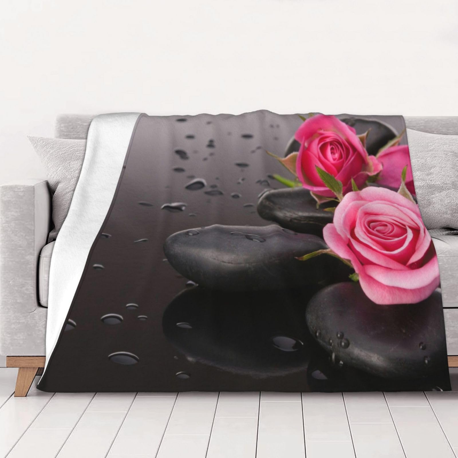 Couverture flanelle spa cadeau homme femme plaid d'appoint