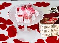 Vista 5 de Cerez Pazari Turkish Delight with Rose Flavour 230gr Gourmet Small Size Snacks Gift Box No Nuts Sweet Traditional Vegan Soft Candy Dessert Approx