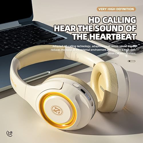 Miniatura 8 de Auriculares inalámbricos para juegos auriculares inalámbricos RGB HiFi con graves estéreo con micrófono para PS4 PS5 teléfono celular PC Bluetooth