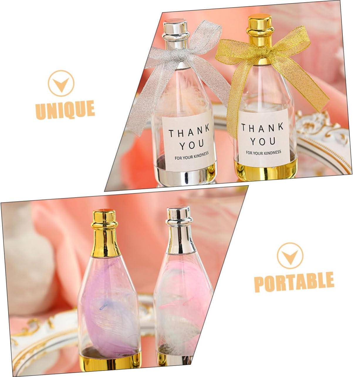 Garneck Versatile Wedding Favor Candy Boxes 20pcs Bottle Shaped Candy Packing Boxes for Banquet