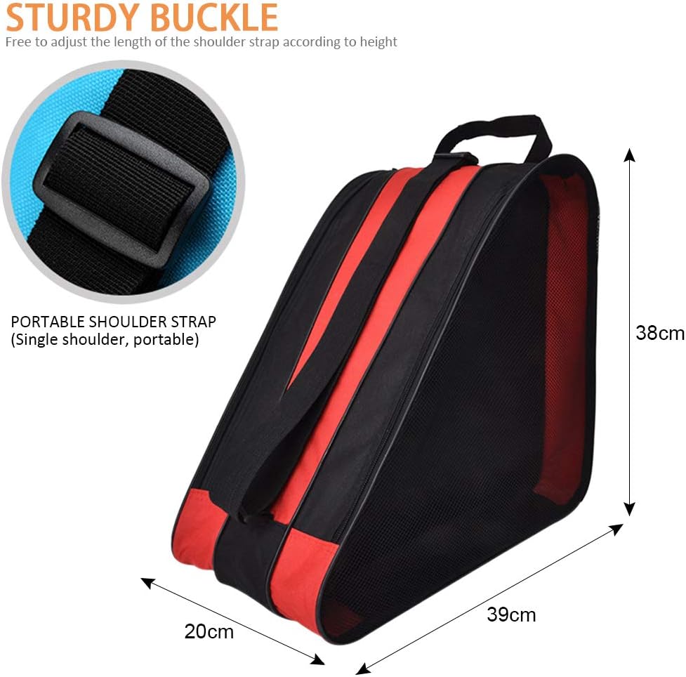 DAZISEN Skating Bag Premium Ice Inline Roller Skate Carry Bag for Kids