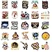 52Pcs Wrestling Stickers Pack, Sport Merch Vinyl Waterproof Sticker Decals for Water Bottle,Skateboard,Laptop,Phone,Journal,Scrapbooking,Car,Bumper for Party Supply Reward