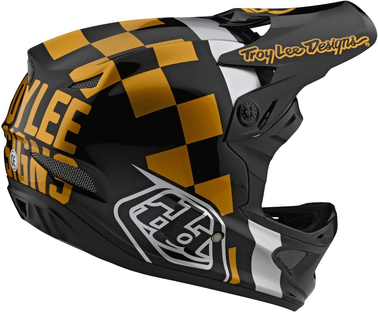 Troy Lee Designs D3 Fiberlite Raceshop Adult Off-Road BMX Cycling Helmet : Sports & Outdoors
