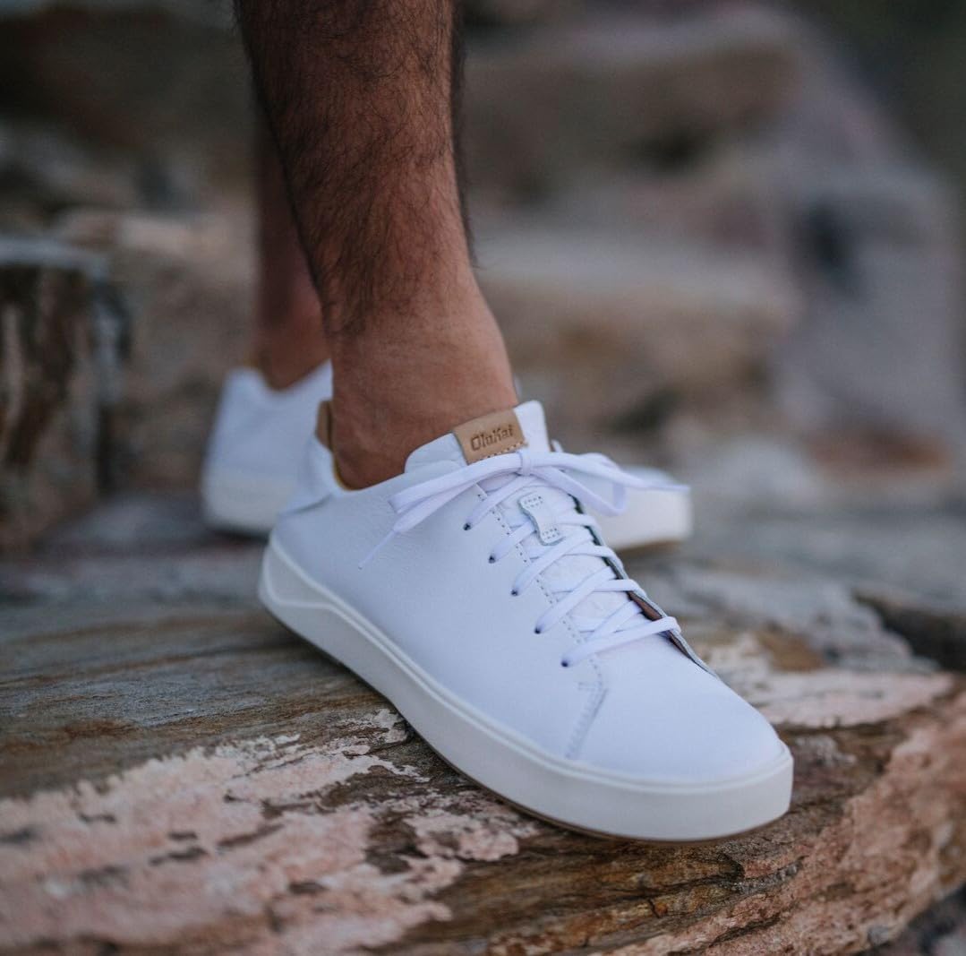 OLUKAI Lae'ahi Li 'Ili Men's Waterproof Leather Sneaker, Versatile & Casual Everyday Shoe, All-Day Comfort & Support, Enhanced Grip & Traction - Image 2