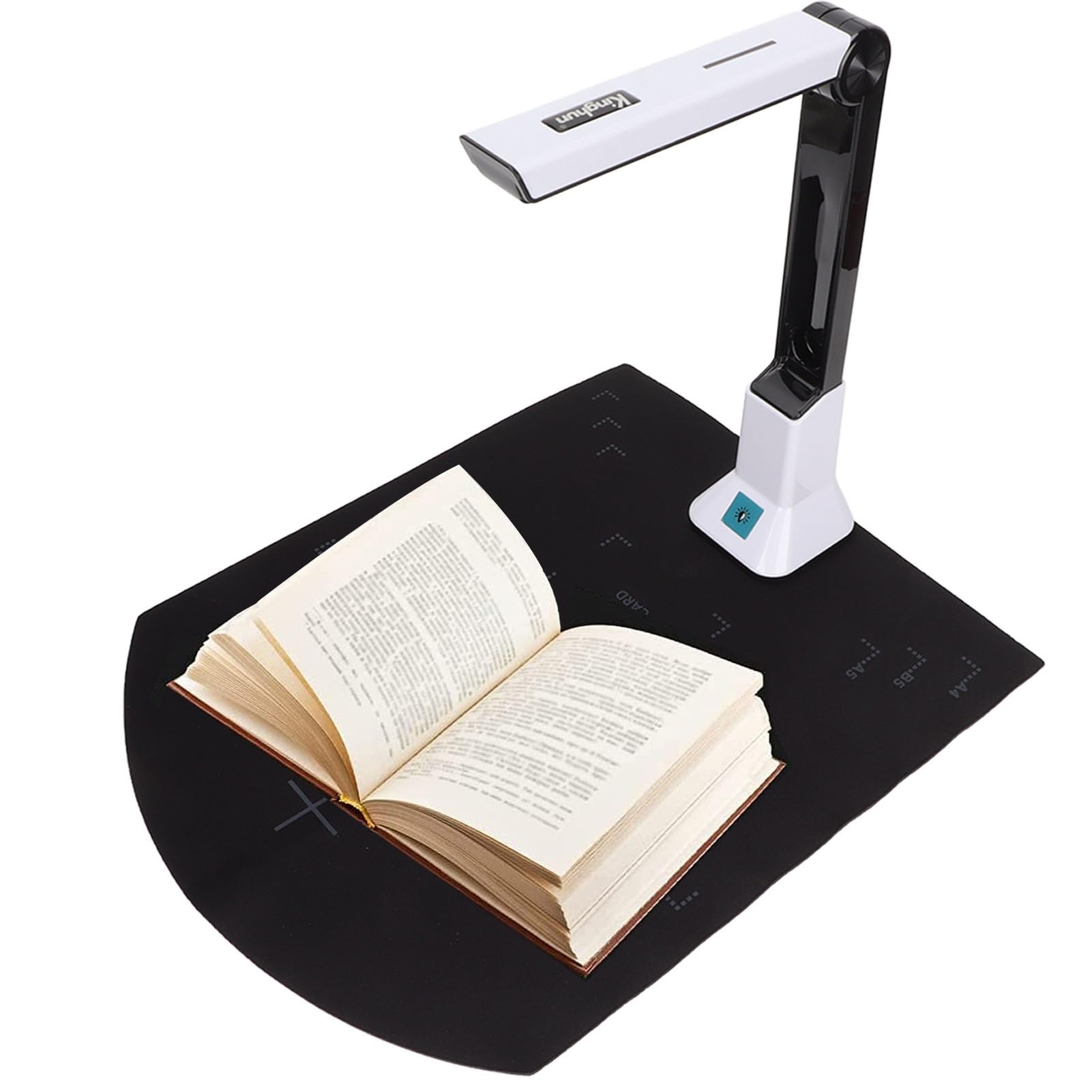 Document Scanner, 8 Million Pixels Book Scanner, Auto Focusing Document Scanner Document Camera, Automatic Calibration, OCR Text Recognition-image-0