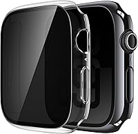 Vista 17 de Misxi - Juego de 2 fundas de policarbonato con botón para Apple Watch series 9 (2023), 8, 7 de 45 mm, funda protectora a prueba de golpes