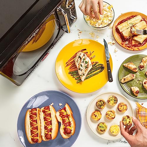 image for Nostalgia Retro Compact Countertop Microwave Oven - 0.7 Cu. Ft. - 700-