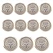 11 Pieces Polished Gold with Inlaid Silver Metal ~Lion & Stallion Royal Crest Shank Style Sport Coat Blazer Button Set